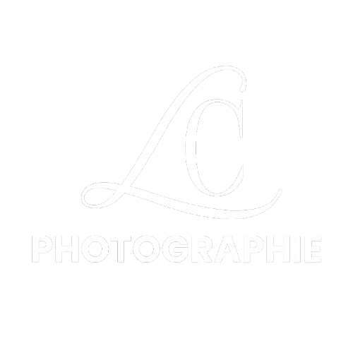 Logo LC Photographie et blanc sur transparent