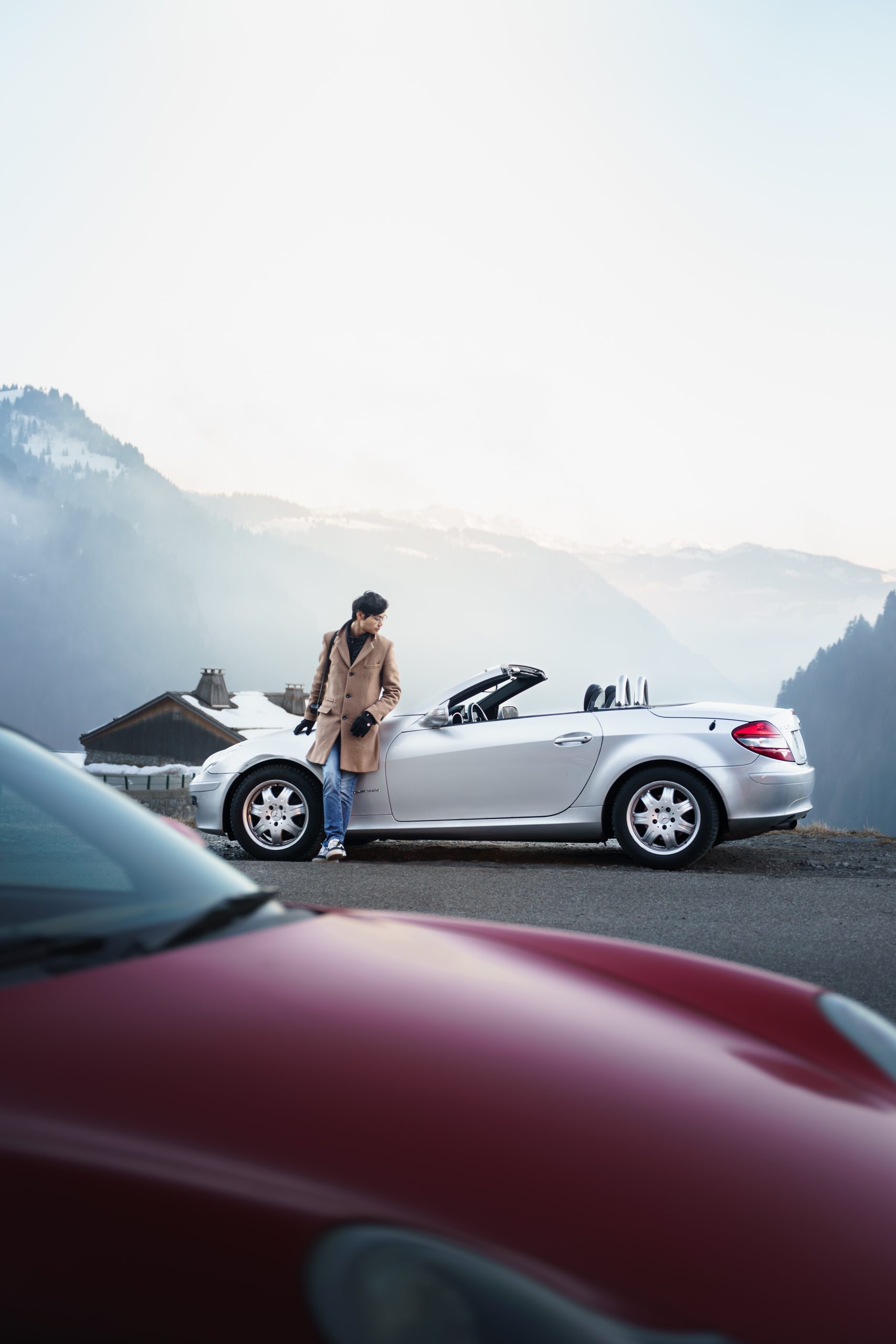 Tim Bourgeois Mercedes SLK200 Montagne Col Des Aravis Rhone Alpes Amorce Scaled