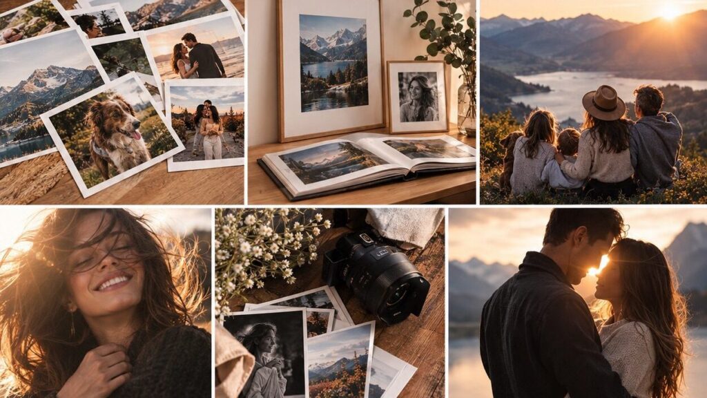 Expérience photo, souvenirs dorés